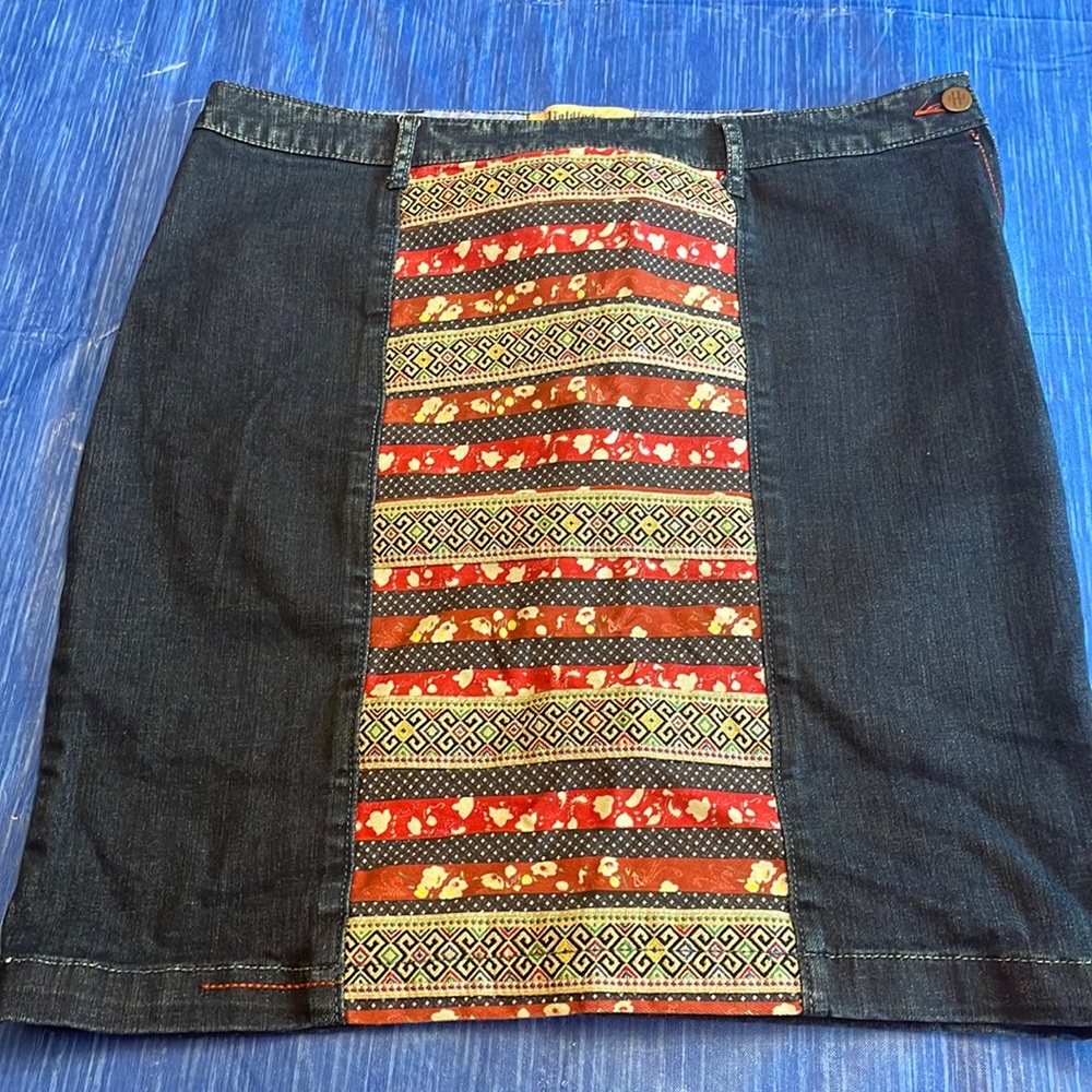 Anthropologie Holding Horses denim skirt